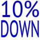 10% Down Logo